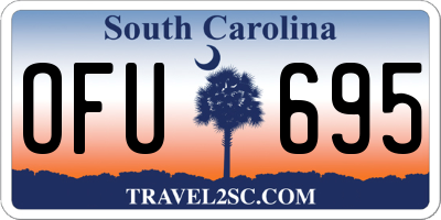 SC license plate OFU695