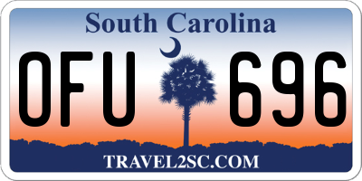 SC license plate OFU696