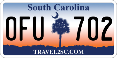 SC license plate OFU702