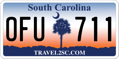 SC license plate OFU711