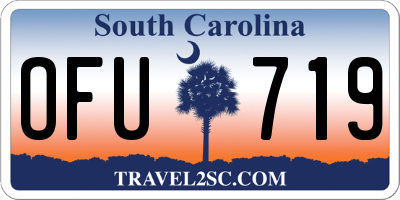 SC license plate OFU719