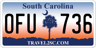SC license plate OFU736