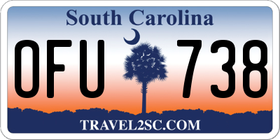 SC license plate OFU738