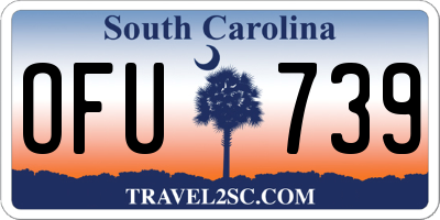 SC license plate OFU739