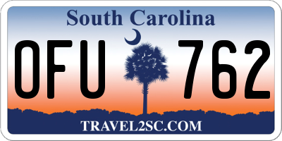SC license plate OFU762
