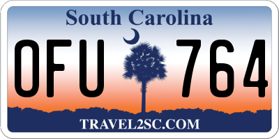 SC license plate OFU764