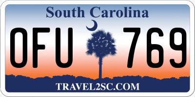 SC license plate OFU769