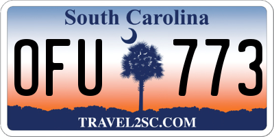 SC license plate OFU773