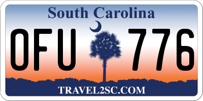 SC license plate OFU776