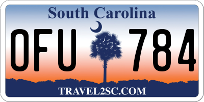 SC license plate OFU784