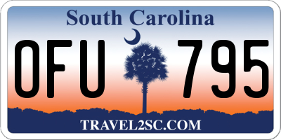 SC license plate OFU795
