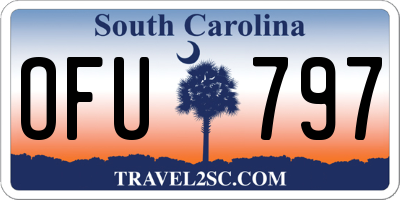 SC license plate OFU797