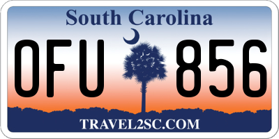 SC license plate OFU856