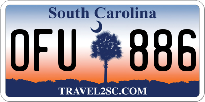 SC license plate OFU886