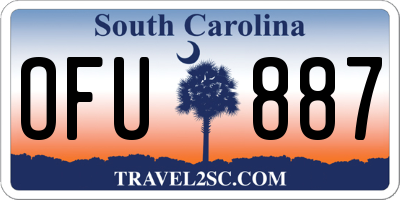 SC license plate OFU887