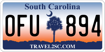 SC license plate OFU894