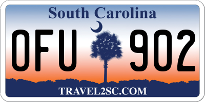 SC license plate OFU902