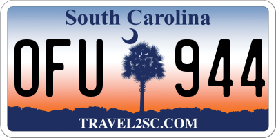 SC license plate OFU944