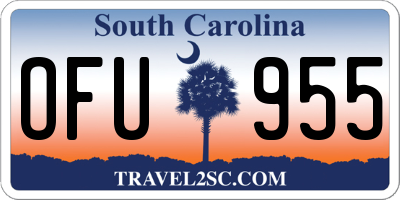 SC license plate OFU955