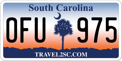 SC license plate OFU975