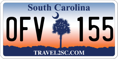 SC license plate OFV155