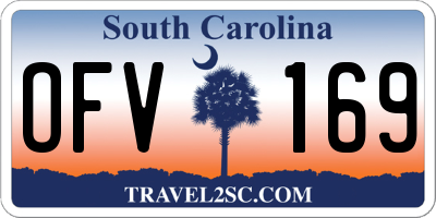 SC license plate OFV169