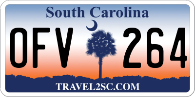 SC license plate OFV264