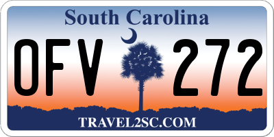 SC license plate OFV272