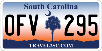 SC license plate OFV295