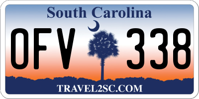 SC license plate OFV338