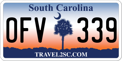 SC license plate OFV339