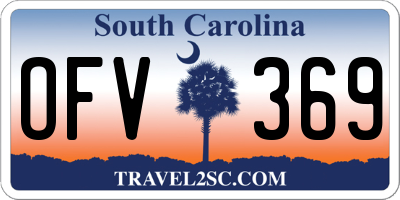 SC license plate OFV369
