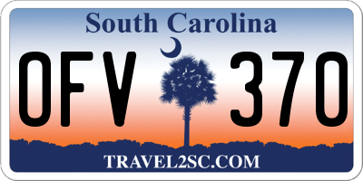 SC license plate OFV370