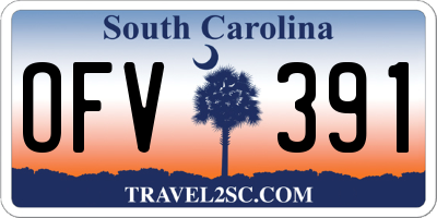 SC license plate OFV391