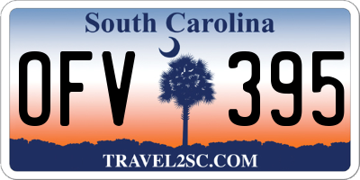 SC license plate OFV395