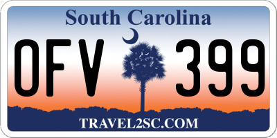 SC license plate OFV399