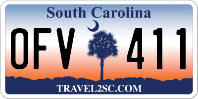 SC license plate OFV411