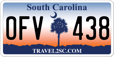 SC license plate OFV438