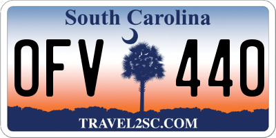 SC license plate OFV440