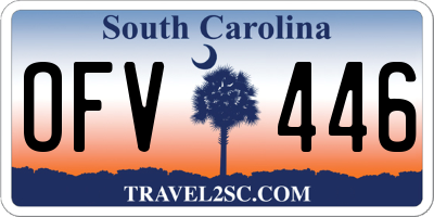 SC license plate OFV446