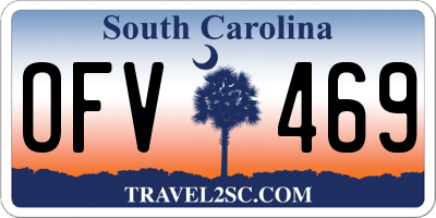 SC license plate OFV469