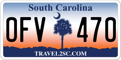 SC license plate OFV470