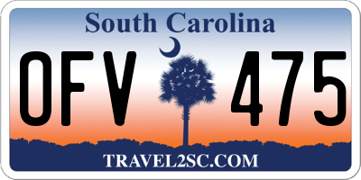 SC license plate OFV475