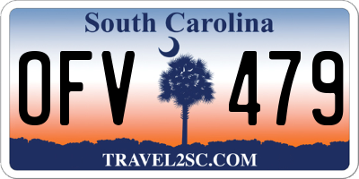 SC license plate OFV479