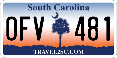 SC license plate OFV481
