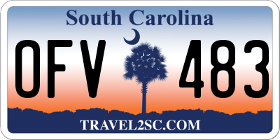 SC license plate OFV483