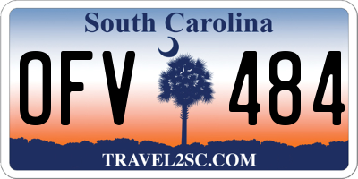 SC license plate OFV484