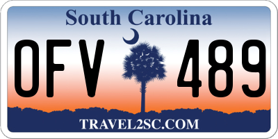 SC license plate OFV489