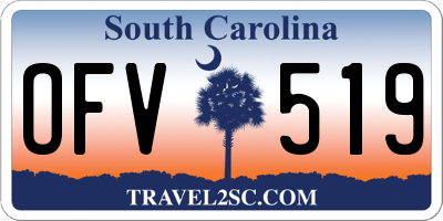 SC license plate OFV519