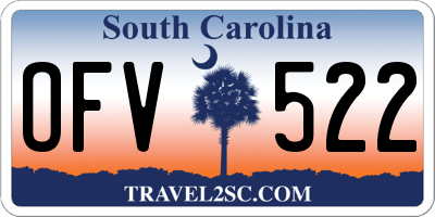 SC license plate OFV522